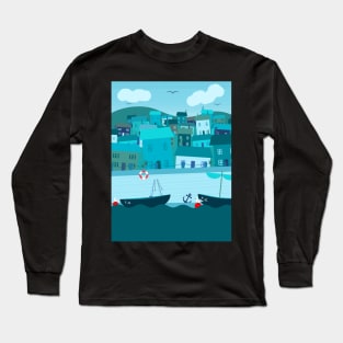 Harbour Scene Long Sleeve T-Shirt